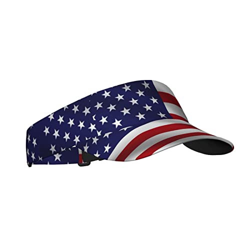 Image of Cute Funny Flag Hat Women Men Adjustable Flag Sport Sun Visor Hat Summer Fashion Sun Cap Beach Flag Hat