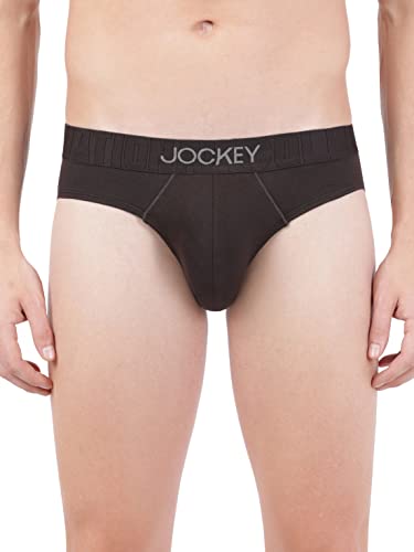 Image of Jockey IC31 Men's Supima Cotton Elastane Stretch Solid Brief with Ultrasoft Waistband