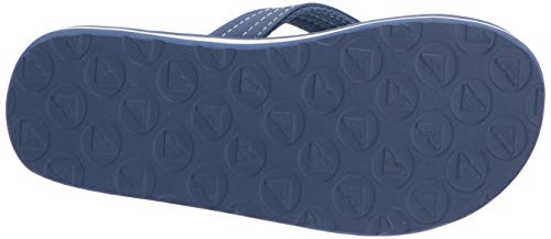 Image of Roxy Girl's Vista Flip Flop Sandal, Blue Print 211, 11 Little Kid
