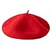 Jastore Kids Beret Hats for Girls French Wool Berets Hat Classic Fashion Warm Beanie Cap for Toddler Little Girl (US, Age, 4 Years, 10 Years, Red)