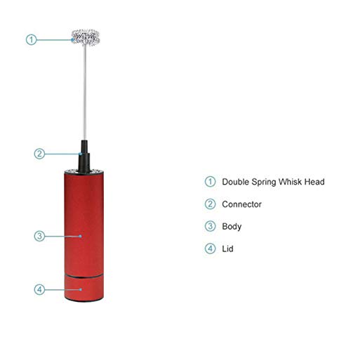 Gaeirt Elektrischer Cappuccinoaufschäumer, einfach zu bedienender elektrischer Mehrzweck-Milchaufschäumer, tragbarer… – Bild 3