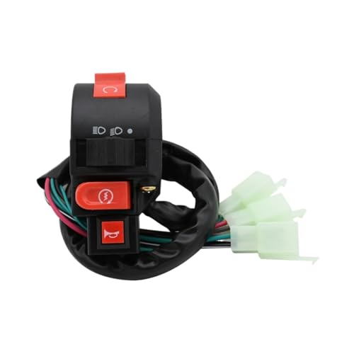 Klaxon de moto et clignotants : interrupteur de guidon 22mm pour quad