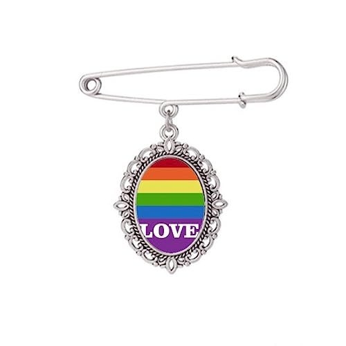 Broche LGBT Arc-en-ciel Art Déco finitions de qualité supérieure pour clipser les vêtements