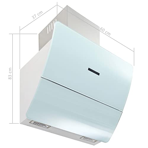 vidaXL-Campana-Extractora-Pared-60cm-Blanco-Electrodomestico-Ventilador-Cocina vidaXL-Campana-Extractora-Pared-60cm-Blanco-Electrodomestico-Ventilador-Cocina