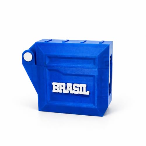 Kit Revenda 10 Porta Cartas Figurinhas Estojo Copa 2026 Organizador Personalizado brasil (AZUL)