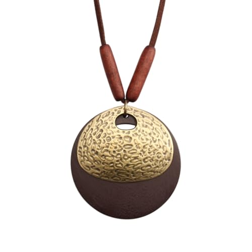 Collier noir fait main en cuir véritable au style bohème chic unique