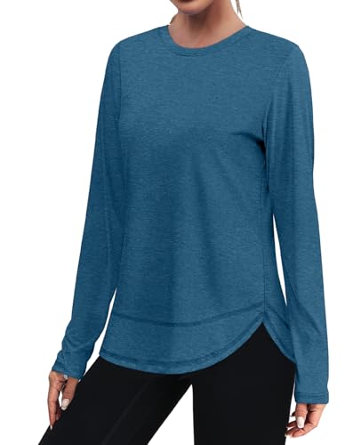 Image of XIEERDUO Women's Workout Tops Long Sleeve Shirts Sun Protection UPF 50+ Quick Dry Shirts for Hiking Running S-3XL