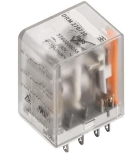 Relais électromécanique miniature DRM270730L 7760056067 bobine 220VAC 10A