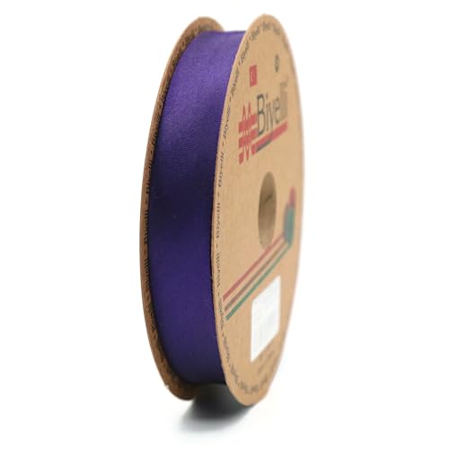 Image of Fold Satin Bias Tape - 99+ Colors - 3 /4 Inches Wide - 27 Yards - Fold Satin Binding Bias Ribbon Fabric Piping Bias Binding Tape for Sewing Clothing DIY (19. Deep Purple) BYS19