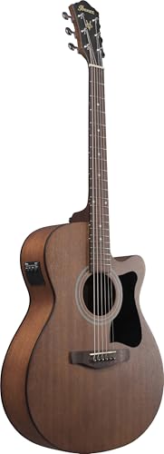 Image of Ibanez Grand Concert Acoustic-Electric Guitar, Open Pore Natural, Cutaway Body, Built-in Electronics VC44CE-OPN