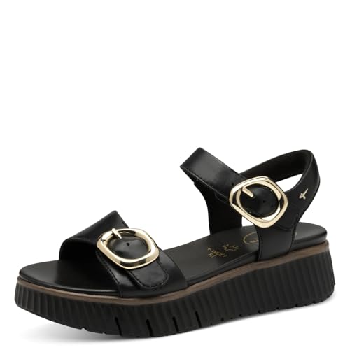 Sandales plates femme Tamaris Comfort en cuir pour vos balades d'été