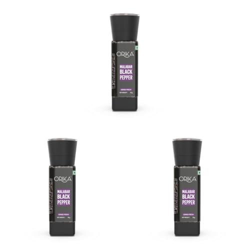 Image of Orika Malabar Black Pepper Grinder 50g (Pack of 3)