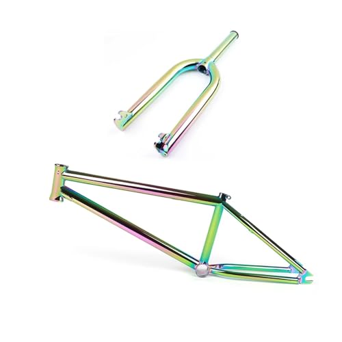 Compatible for Steel Frameset Single Speed 20 Inch Frame(Oil Slick)