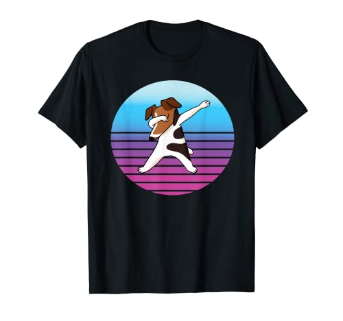 Dabbing jack russell terrier retro sun T-Shirt