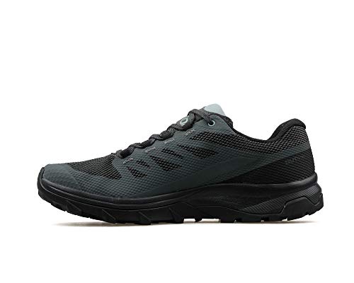 Image of Salomon Men's Outline GTX Waterproof Multi-Function Hiking Shoe, Urban Chic /Black /Green Milieu, 8.5 M US