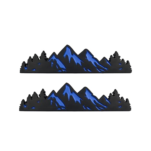 Emblema de montaña de nieve para coche, renueva el portón trasero y oculta imperfecciones