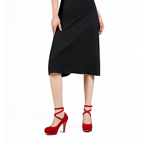 Image of Mostrin Fashion Vintage Womens Small Bowtie Platform Pumps Ladies Sexy High Heeled Shoes