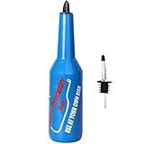 1pcs Flair Bottle Practice Bartender Practice Bottles 25oz/750ml Blue Flair Bartending Kit Performance Training Bar Liquor Blue Decorative Shaker for Bar Pub Wine Cocktail
