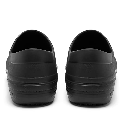 Alcubieree Non Slip Work Shoes For Women, Slip Resistant, Waterproof, Oil-Proof, Ideal For Nurse Healthcare Crews, Kitchen Chef Food Service Restaurant Slip On Working Footwear Black #TOP3