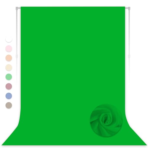 Green Screen Backdrop for Photoshoot, Professional Photo Backdrop Background Curtain