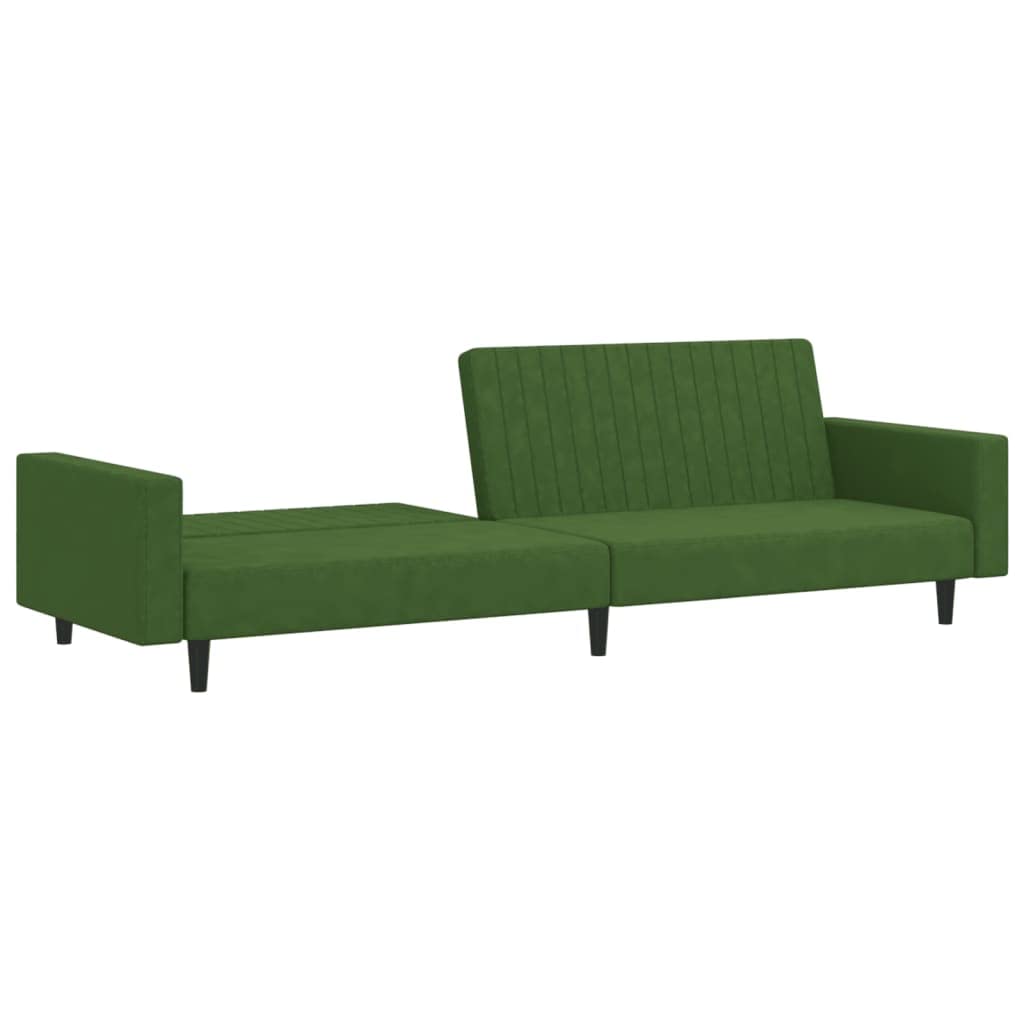 ZEYUAN Sofá Cama de 2 plazas Terciopelo Verde Oscuro, Sofas De Salon, Sofa Relax - 375939