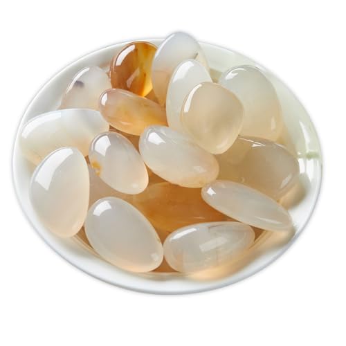 Wushrsds Polished Sakura Agate Crystals, 2.2 lb