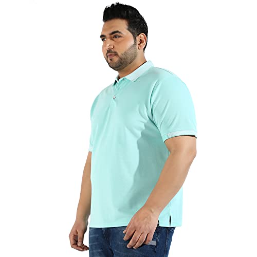 Image of CAHOOT Instafab Plus Men's Polo Neck Half Sleeve Regular Fit T-Shirt for Casual Wear | Modern Clothing T-Shirt Crafted with Comfort Fit and High-Performance for Everyday Wear