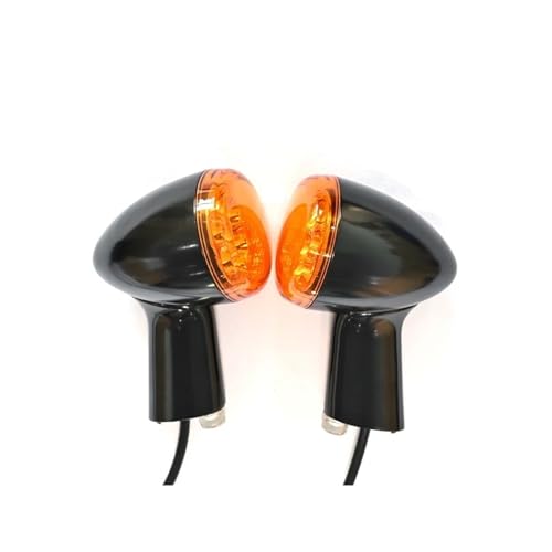 Clignotants moto LED mini feux de signalisation jaunes finition noire Sportster