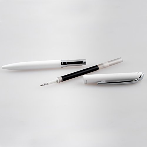 Pentel EnerGel Style Gel Pen, (0.7mm) Medium Line, White barrel - BL2007WABX by Pentel - Image 4