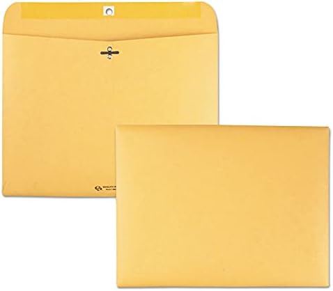 Redi-File Clasp Envelope, Contemporary, 12 x 9, Brown Kraft, 100/Box