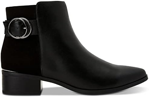 Alfani Womens Olalla Faux Leather Pointed Toe Ankle Boots Black 8.5 Medium (B,M) | Image 2