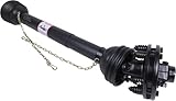 Czomoizc PTO Shaft with Slip Clutch Compatible with Rotary Tillers, Bush HOG, CARONI, LANDPRIDE