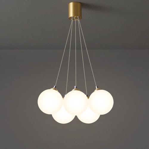 Lampe suspendue moderne en verre anti-éblouissement chambre salon