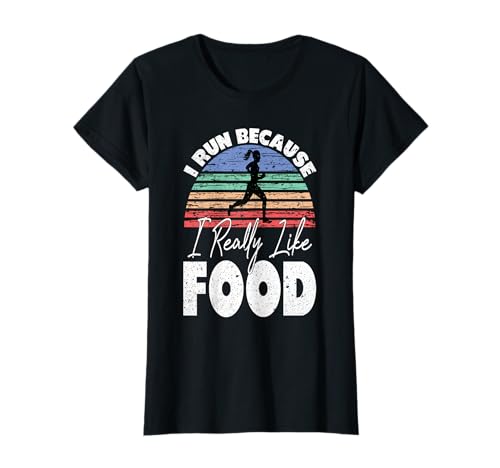 I Run Because I Really Like Food Funny Runner T-Shirt