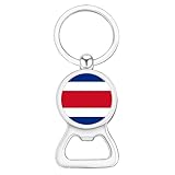 ALTCIRNMD Stilvolle Streifen-Costa-Rica-Flagge,Taschen-Schlüsselanhänger,Kleiner Bier-Mini-Schlüsselanhänger,Flaschenöffner Für Den Täglichen Gebrauch,Zuhause,Küche,Restaurant,Kneipe,Barkeeper,Bar,