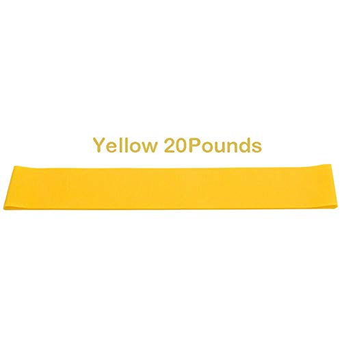 Bandas de resistencia Proworks | Heavy Duty Ejercicio Fitness Loop Set para Gimnasio Stretch, amarillo