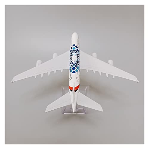 Airbus 380 A380 modelo de avión de metal aleación 16cm kit de juego hobby colección 7