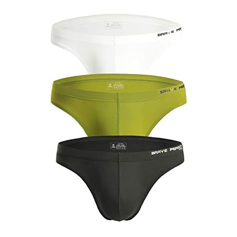 Brave Person Men's Low Waist Bikini Briefs Cover