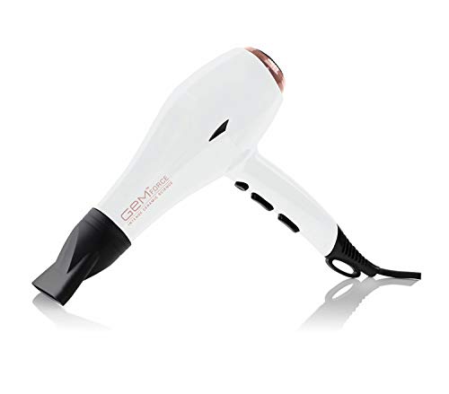 Gem Force Intense Ionic Ceramic Science Hair Dryer (White) #TOP1
