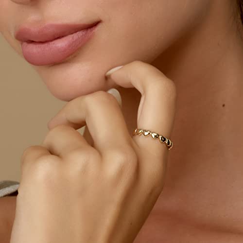 PORI 14K FULL HEART RING for Women2