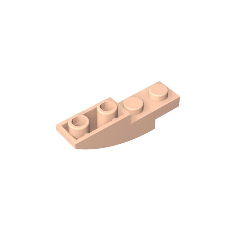 XYEIUGO 13547 Arched Brick Slope Curved 4x1 Inverted, Light Flesh, 50 PCS โ image 1