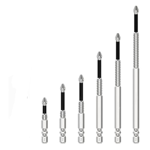 Image of High Magnetic Screwdriver Drill Bit Set, 2025 New Strong Magnetic Durability Screwdriver Drill Bit Set, Anti-Slip Magnetic Electric Screwdriver Set (6 PCS)