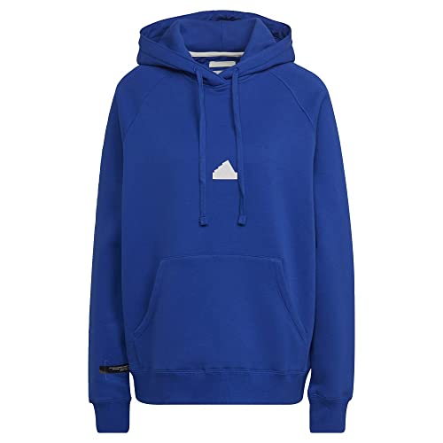 Sweat à capuche oversize bleu femme idéal pour vos sorties urbaines