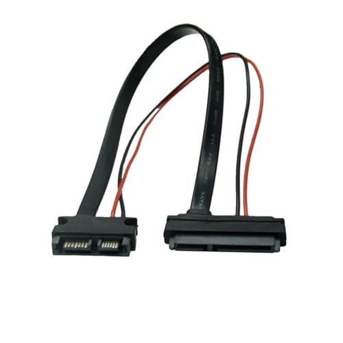 Cable SATA Serial ATA 22Pin 7+15 Hembra a Slimline SATA 13Pin 7+6 Macho 30 cm