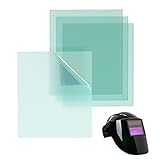 4.5" X 5.25" Welding Helmet Cover Lens,10 Pcs Outside Replacement Clear Lens Covers for Solar Auto D