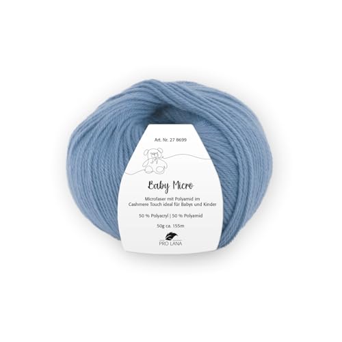 PRO LANA Baby Micro – Color: Denim (55) – 50 g/aprox. 155 m lana