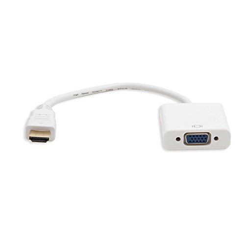 Adaptateur HDMI vers VGA Blanc Connectland avec Sortie Audio Intégrée