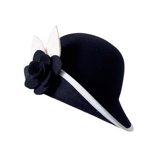 Chapeau Fedoras vintage en feutre de laine de qualité pour femme exigeante