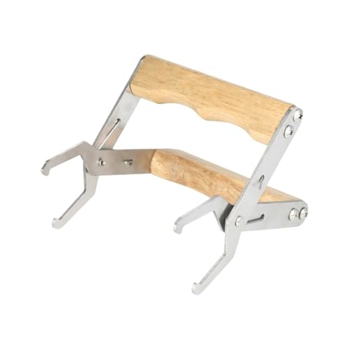 Outils apicoles durables et lot de 3 pinces pour cadres d'abeilles en acier et bois noble