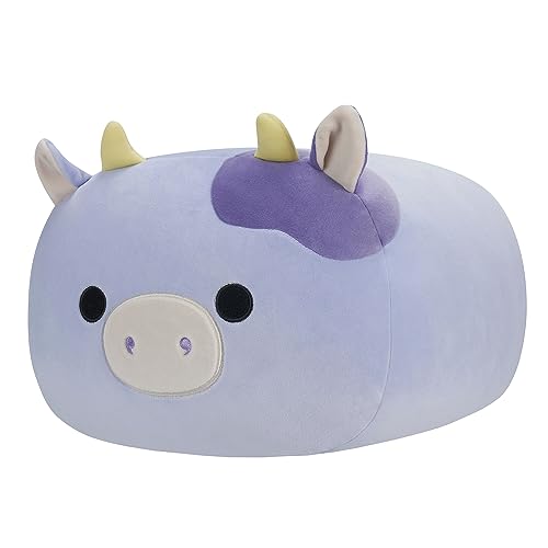 Squishmallows Bubba peluche vache violette de 30,5 cm empilable